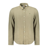 Camisa de algodón verde Timberland